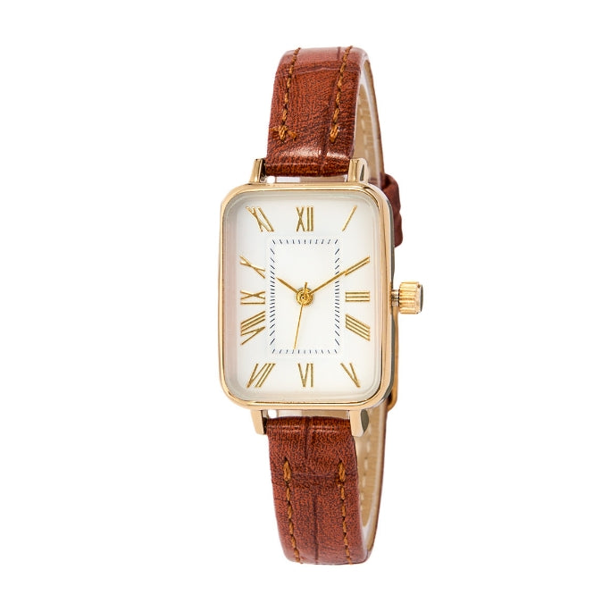 Women’s Vintage Roman Numeral Rectangle Quartz Watch