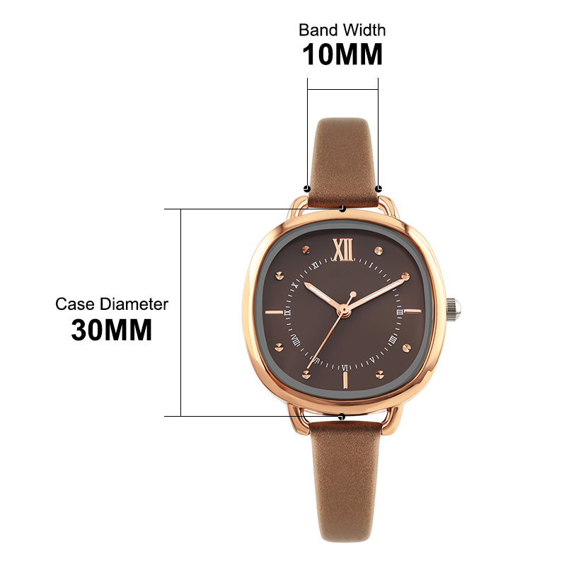 Women’s Vintage Rose Gold Square Watch